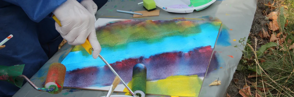 action painting farbspiel